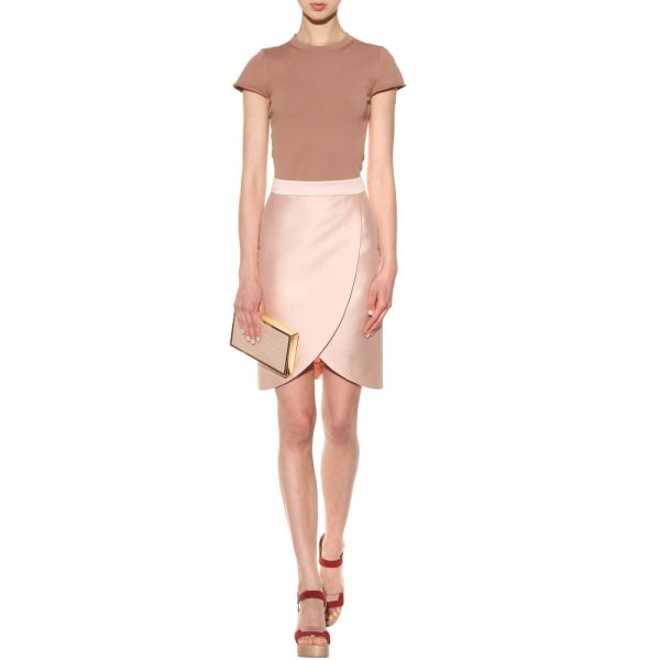 Gentuță de piele cu fermoar Aligator