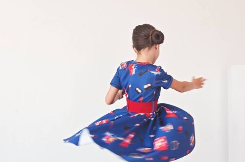 Rochie albastra fetita